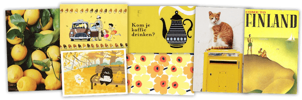 assorted postcards